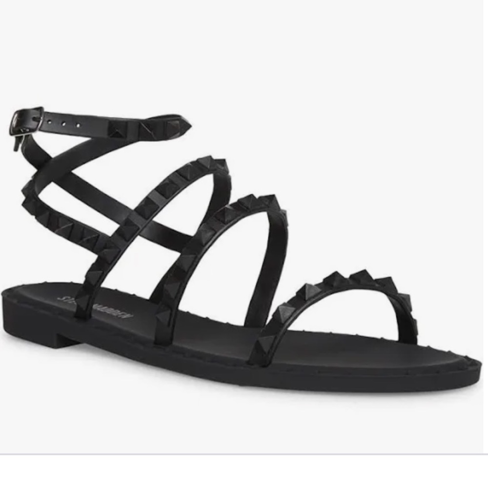 Steve Madden studded gladiator sandals black